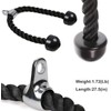 Black Tricep Rope Pull Down | 27 Inch Heavy Duty