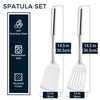 14.5-in Stianless Steel Spatula Set, 18/0 SS Heavy Duty Turner