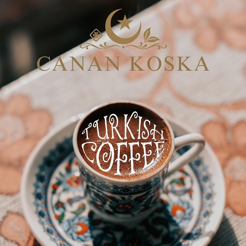 Canan Koska Turkish Coffee Medium Roast Ground Coffee 100% Arabica,