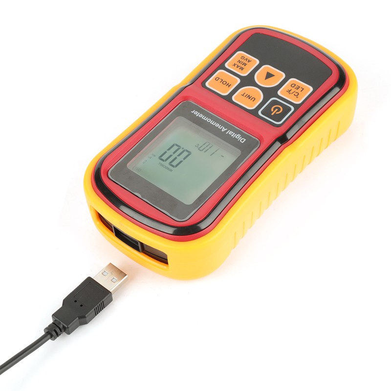 GM8901 Handheld LCD Digital Anemometer Air Speed Tester Wind Velocity