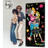 90s Party Decorations Photo Props Large Fabric，80s Themed Door Cover