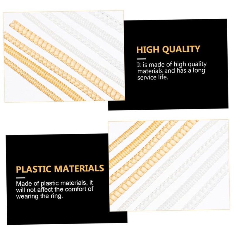 Operitacx 8pcs Practical Jewelry Tightener Ring Size Adjuster Ring Guard