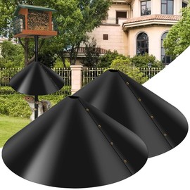2Pcs Wrap Around Squirrel Baffle, Squirrel Baffle for Bird Poles,Universal 18inch Squirrel Proof Baffle,Reusable Squirrel Proof Bird Feeder, Bird Feed Guard, Protect Feeding Stations