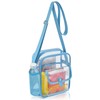 SPODEARS Sky Blue Clear Crossbody Bag for Stadium Events &
