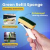 Zopper Green General Purpose Refill Washing-Up Sponge With Microfiber Cloth
