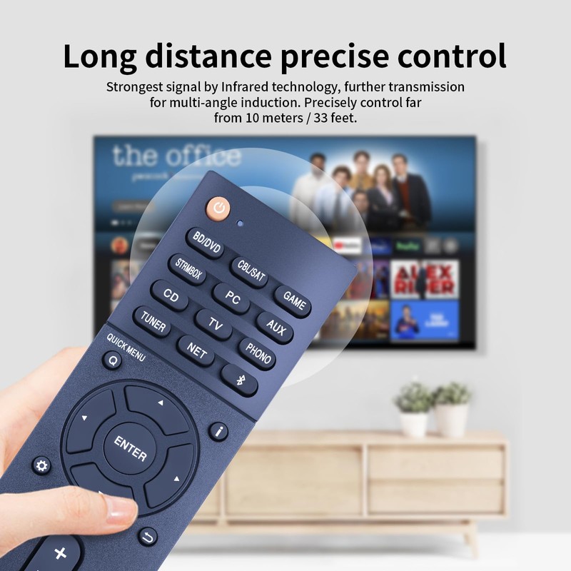 TV Remote Control for RC‑911R for ONKYO TX‑NR578 TX‑DS787 TX‑NR777