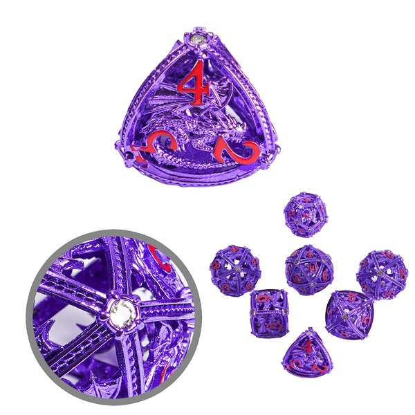 Dungeons and Dragons Dice DND Dice Set Metal Dice Set