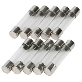 Pack of 10 SeKi Micro Fuse 20 A, 6 x 30 mm, Slowly; Glass Fuse 250 V