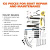 Great Neck MS125 125-Pc Marine Tool Set with Water-Resistant Boat