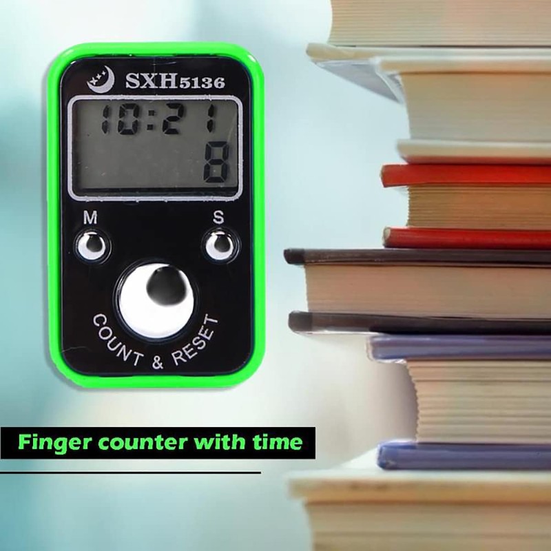 SEIWEI 6 Pieces Tally Finger Counter, 5 Digit Display, Knitting