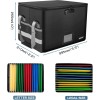 Portable 15.55" Fireproof Document Box with Zipper - Elegant Safety