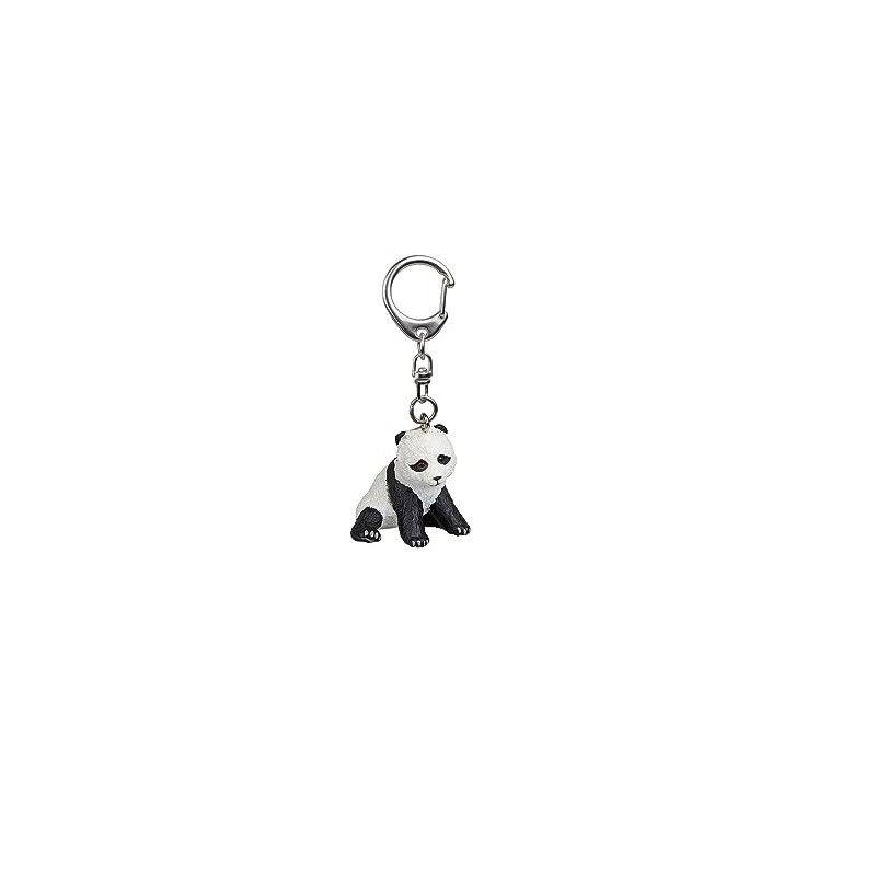 Papo Sitting Baby Panda Key Ring, Multicolor
