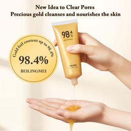Gold Peel Off Mask, Peel Off Whiten Mask, 98% Gold Foils, 24K Gold Face Mask, Anti Ageing Lifting, Blackhead Remover Mask, Cleans Pores (1 Piece)