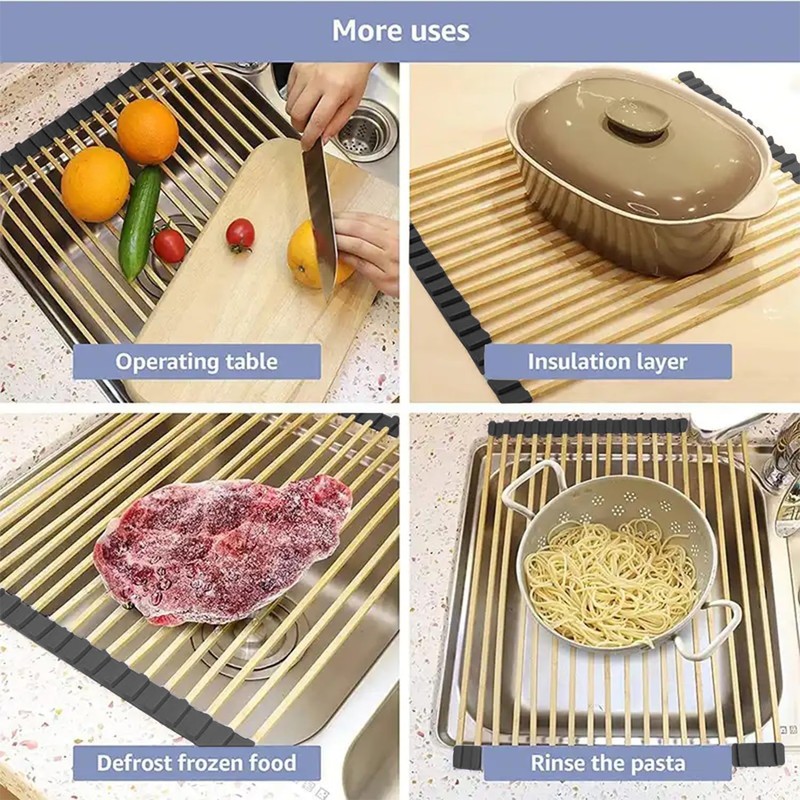 Strictly Sinks Stainless Steel Roll Up Dish Drying Rack –
