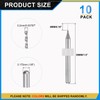 PATIKIL 0.2mm Micro Drill Bits 1/8" Shank Tungsten Carbide Steel