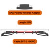 OYMSAE 25Feet SAE Extension Cable Quick Disconnect Connector 16AWG for