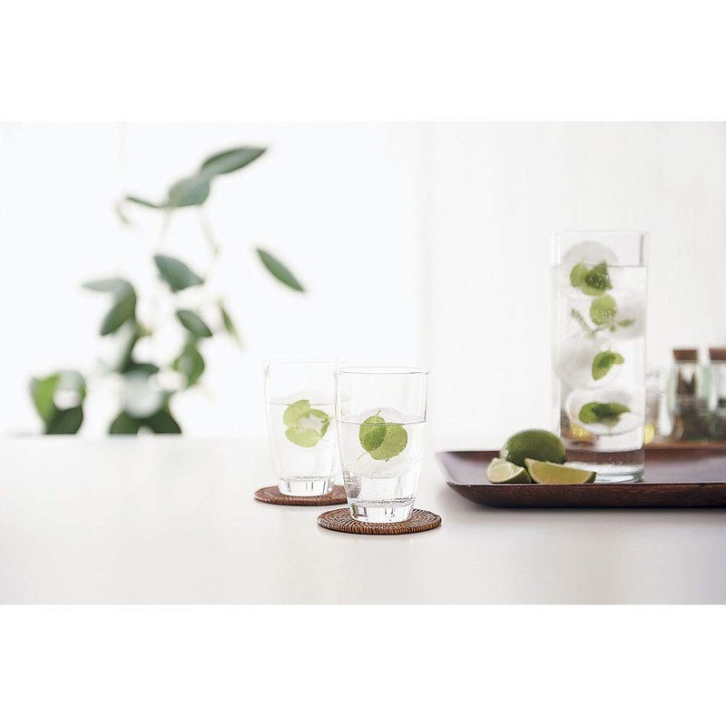 Yoshikawakuni FOL0202 Ice Tray, My Round Ice Tray, External Dimensions