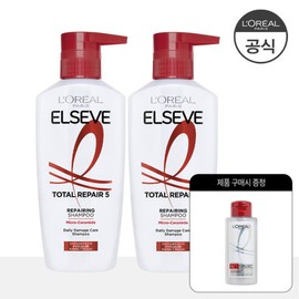 loreal 2 L’Oreal Total Repair 5 Shampoo 400ml (+ 100ml free BR shampoo) / 로레알 2개 토탈리페어5 샴푸 400ml(+증정 BR 샴푸 100ml)