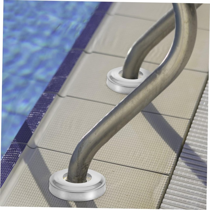 SEWACC 4pcs Heavy Duty Stainless Steel Pool Ladder Covers for