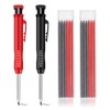 KDSSYFT 1 Carpenter Pencil, 2 Color Refills, 6 Leads, Built-In
