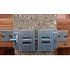 Postfix® 4" x 4" SLOTTED CONCRETE FENCE POST Brackets COMPLETE