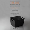 BINO | Woven Plastic Basket | Large (Black), 3-Pack |