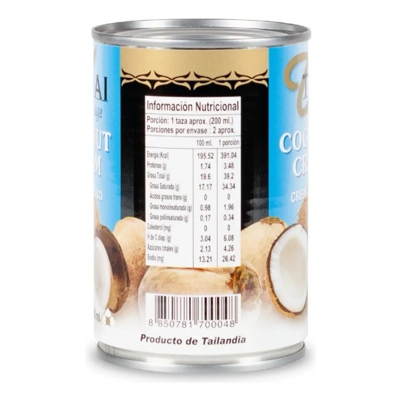 Crema De Coco Thai Heritage 400 Ml Coconut Cream