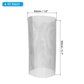 PATIKIL 40 Mesh in-Line Strainer Replacement, 1 Pair Stainless Steel Filter Screen Accessories for Garden Hose Water Pump Pressure Washer
