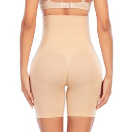 YARRCO Women's Flat Stomach Compression Stocking, # 50 Beige