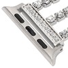 Rhinestone Brass Metal Bracelet Watch Band Strap Replacement for IOS