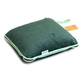 Skoda Unisex 6U0084509 Travel Blanket Pillow 2-in-1 Fleece Blanket Pillow, Green, Blanket 120 x 160 cm, 40 x 35 cm, Green