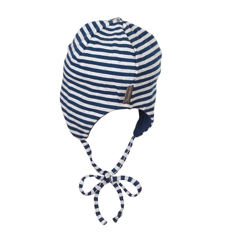 Sterntaler Bonnet Baby Boys' Reversible Hat (Bonnet Reversible) - Blue