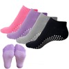 KEYRI 4 Pairs of Yoga Socks for Women and Men,