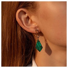 Inilbran Boho Square Dangle Earrings Gold Hollow Square Stud Geometric Dangle Drop Earrings Minimalist Rhombus Earrings Jewellery for Women and Girls