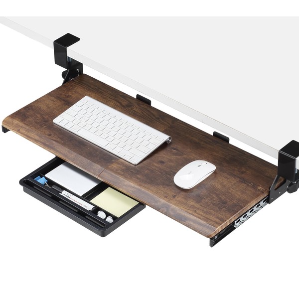 ETHU Keyboard Tray Under Desk, 26.77" X 11.81" Large Size