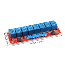 8-Channel 5V Relay Module Board with Optocoupler for Arduino, High/Low Level Trigger, for Home Automation