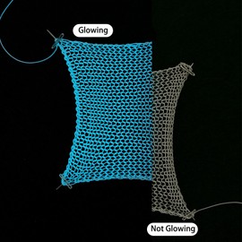 Electroluminescent Luminous Weaving Sewing Embroidery Thread,Glow in The Dark Embroidery Machine Thread,for Embroidery and Sewing,Blue Light,7.6 Yards