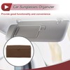 X AUTOHAUX Car Sunglasses Case with Magnetic Universal Sun Visor