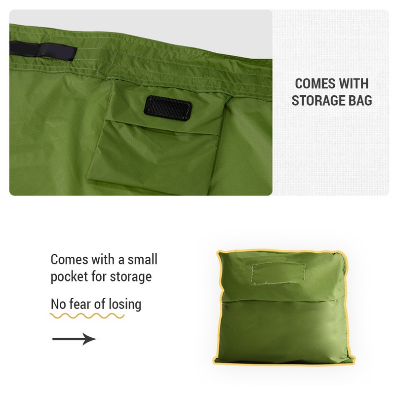 Rain Skirt for Backpacking Hiking Lightweight and Portable with a