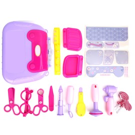 Pretend Doctor Play Simulated Medical Educational Toy Shoulder Bag Set with Rich AccessoriesDS930A