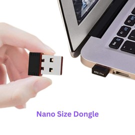 Hi Speed USB Wifi Dongle, Wireless USB Adapter 802.11N, USB Wifi Adapter, Portable Wifi Adapter, Wireless N150 Nano Wifi Adapter, Smallest Wifi Dongle Compatible For Laptop,Desktop,PC,Windows & More