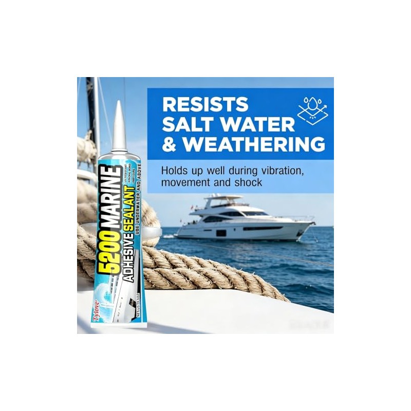 5200 Marine Sealant Adhesive - Fast Cure, Watertight & UV