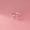 Dainty Bow Knot Statement Rings Sterling Silver 925 for Women