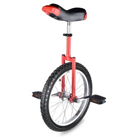 AW Red 18" Inch Wheel Unicycle Leakproof Butyl Tire Wheel Cycling Outdoor Sports Fitness Exercise Health
