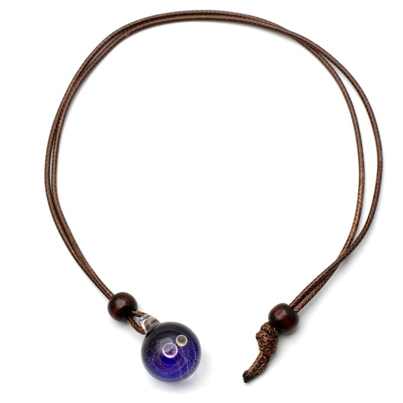 [GOLD STONE] Space Trapped in Glass Heat-Resistant Glass Art Pendant