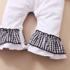Mameluco de Navidad para bebé niña recién nacida, Blanco, 3-6