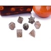 Black Rutile Pocket Palm Reiki Stones Solids Sacred Geometry Set