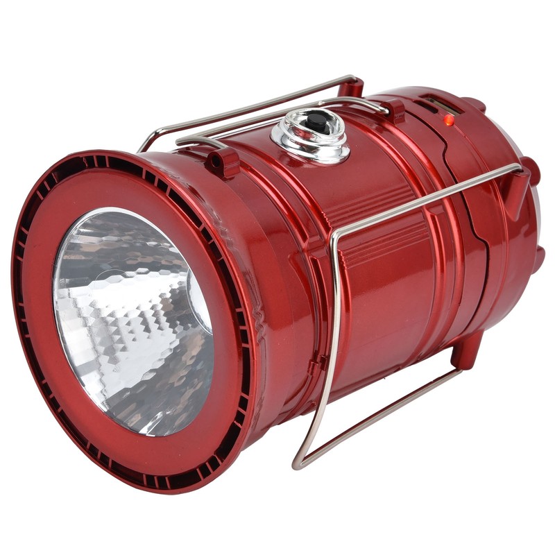 LED Solar Camping Light 18650 Battery USB Rechargeable Camping Light