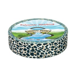 Country Brook Design - Cheetah Polyester Webbing (1 1/2 Inch, 5 Yards)