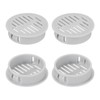 uxcell Round Soffit Vents 1 inch, 32Pcs Light Grey Plastic